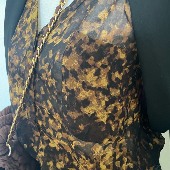 Merona Leopard blend print blouse - Picture 4 of 9